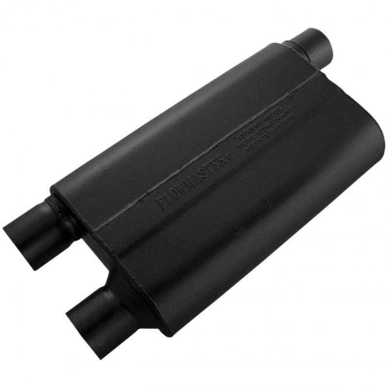 Flowmaster 80 Series 2.5-Inch Offset Inlet / Dual 2.5-Inch Outlets Muffler - 42583