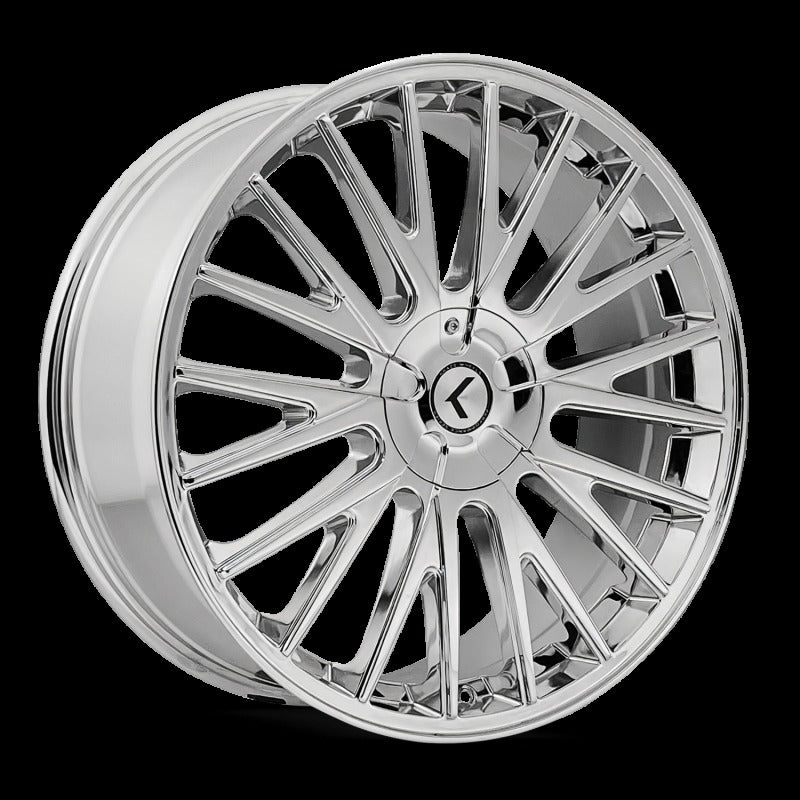 Kraze KR185 Double Down 20x8.5 5x112/120 +38 Offset Chrome Wheel