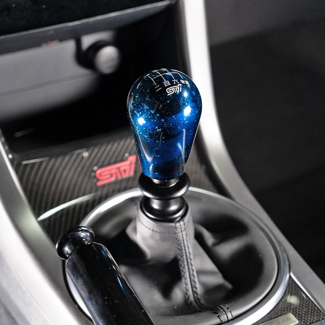 Billetworkz Cosmic Space Shift Knob - 6 Speed STI Japanese Engraving - Subaru STI
