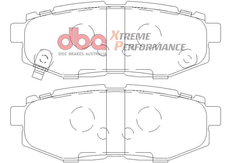 DBA XP650 Brake Pads - Rear - 2010-2014 Subaru Legacy GT