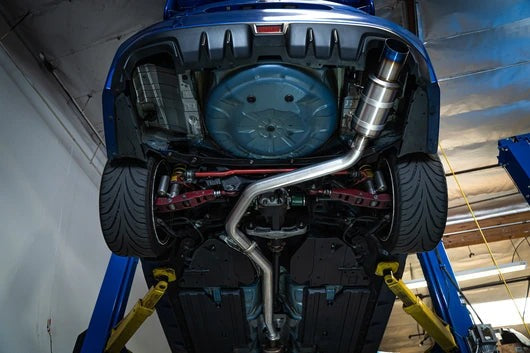 Remark R1-Spec Catback Exhaust Titanium Muffler Section w/ Burnt Tip - 2015-2021 Subaru WRX / STI