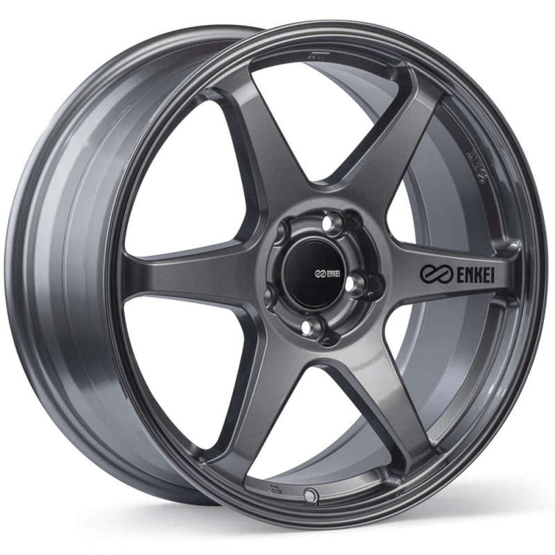 Enkei T6R 18x9.5 45mm Offset 5x120 Bolt Pattern 72.6 Bore - Gloss Gunmetal (Single Wheel)