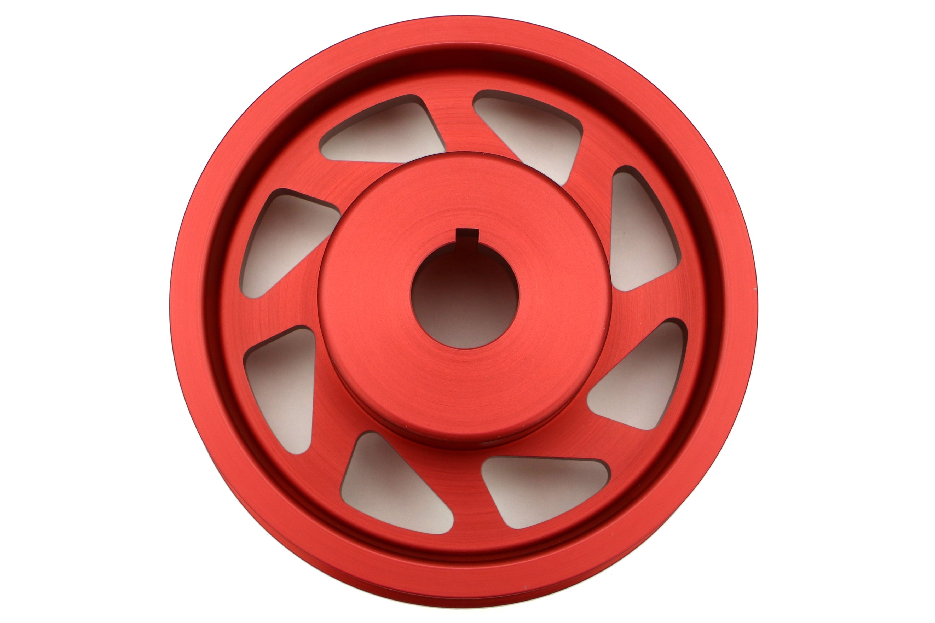 PERRIN Lightweight Crank Pulley Red - Subaru Models (inc. 2002-2014 WRX / 2004-2021 STI)