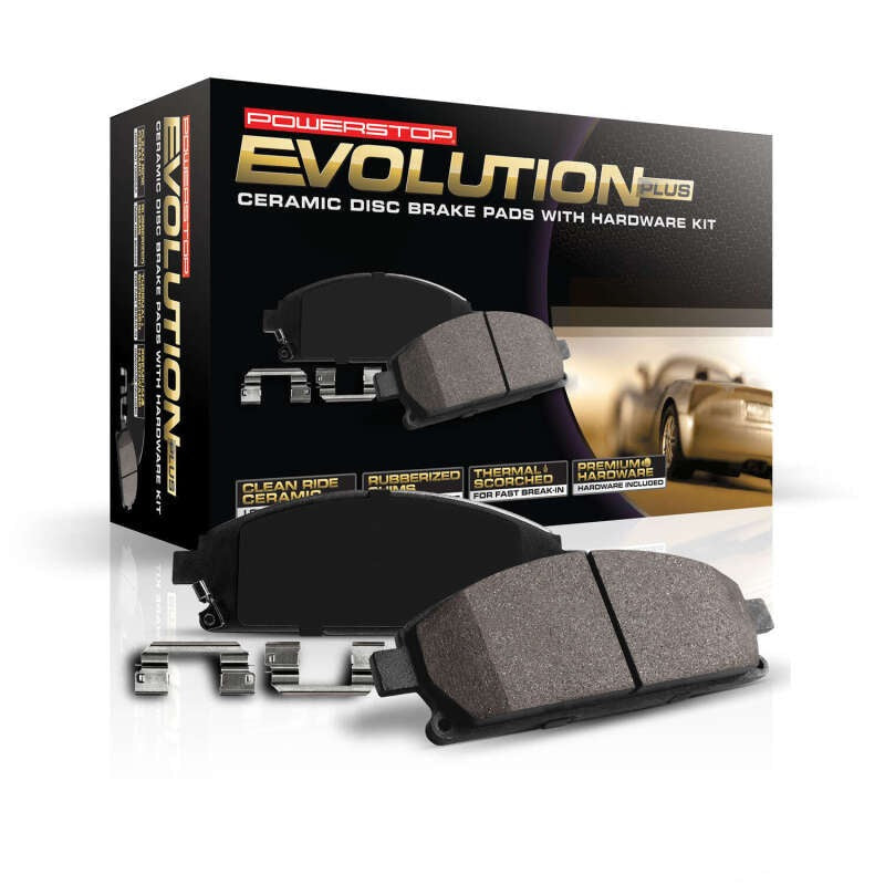 Power Stop 2019 Ford Ranger Front Z17 Evolution Ceramic Brake Pads w/Hardware