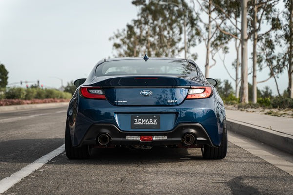 Remark Axle Back Exhaust w/ Stainless Steel Single Wall Tip - 2022-2026 Toyota GR86 / Subaru BRZ