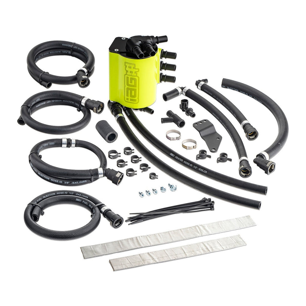IAG Performance V4 Air Oil Separator AOS - Neon Yellow - 2004-2007 Subaru STI / 2006-2007 WRX