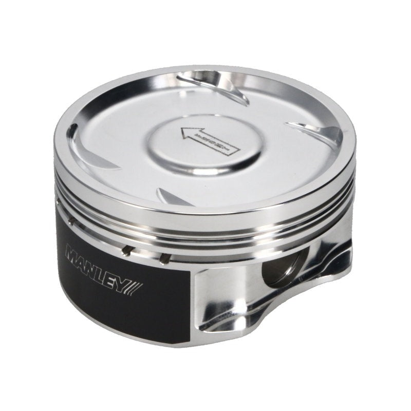 Manley 75mm DE-STROKED 99.5mm STD Bore 8.5:1 Dish Piston Set with Rings - 2004-2021 Subaru STi (EJ257)