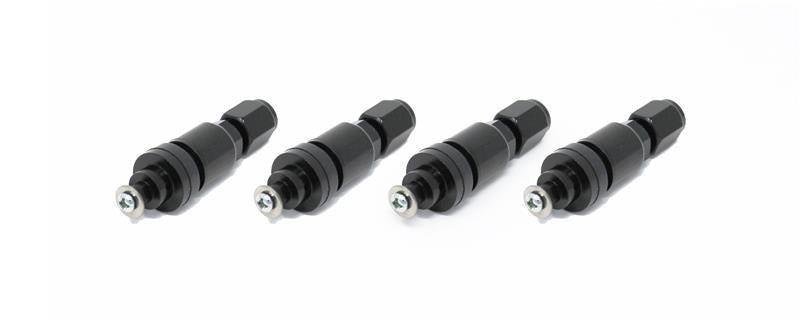 Torque Solution Billet TPMS Valve Stem Kit - Black - 2008-2021 Subaru Legacy / Impreza / WRX / STi