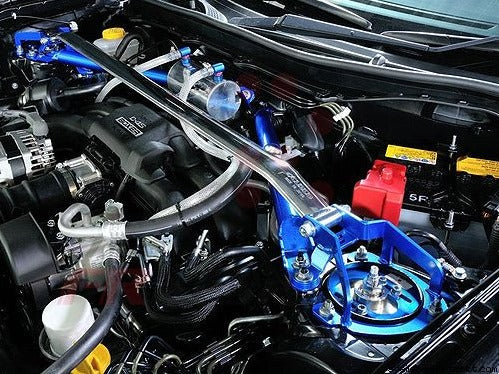 Cusco Front Strut Tower Bar Type OS w/ Master Cylinder Brace - 2013-2021 Scion FR-S / Subaru BRZ / Toyota 86