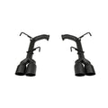 Remark Axle Back Exhaust - Stainless Steel Single Wall Tip 4in - Cerakote Black - 2015-2021 Subaru WRX / STI (VA)
