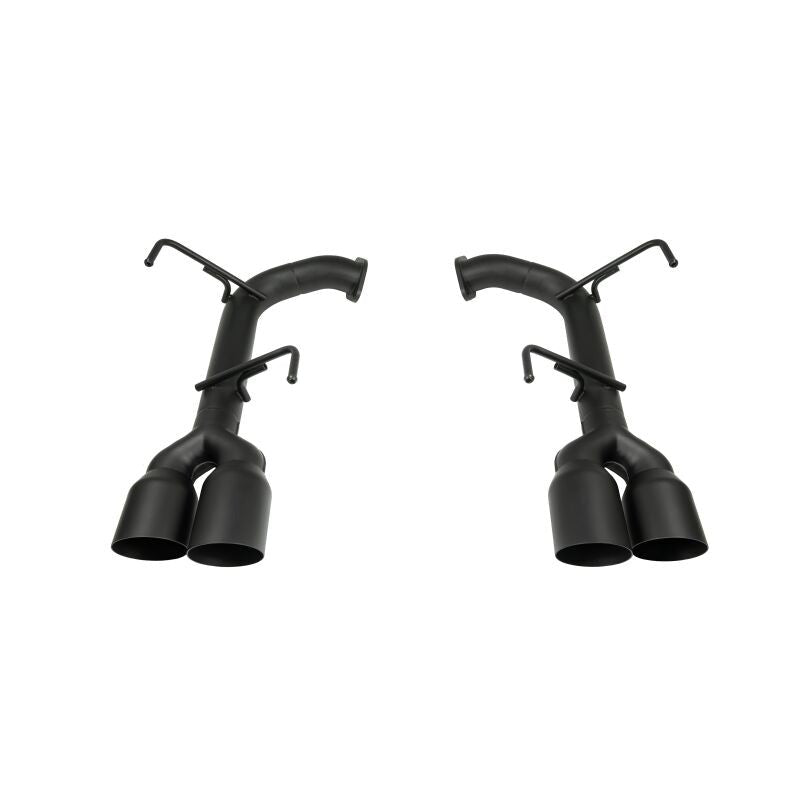 Remark Axle Back Exhaust - Stainless Steel Single Wall Tip 4in - Cerakote Black - 2015-2021 Subaru WRX / STI (VA)