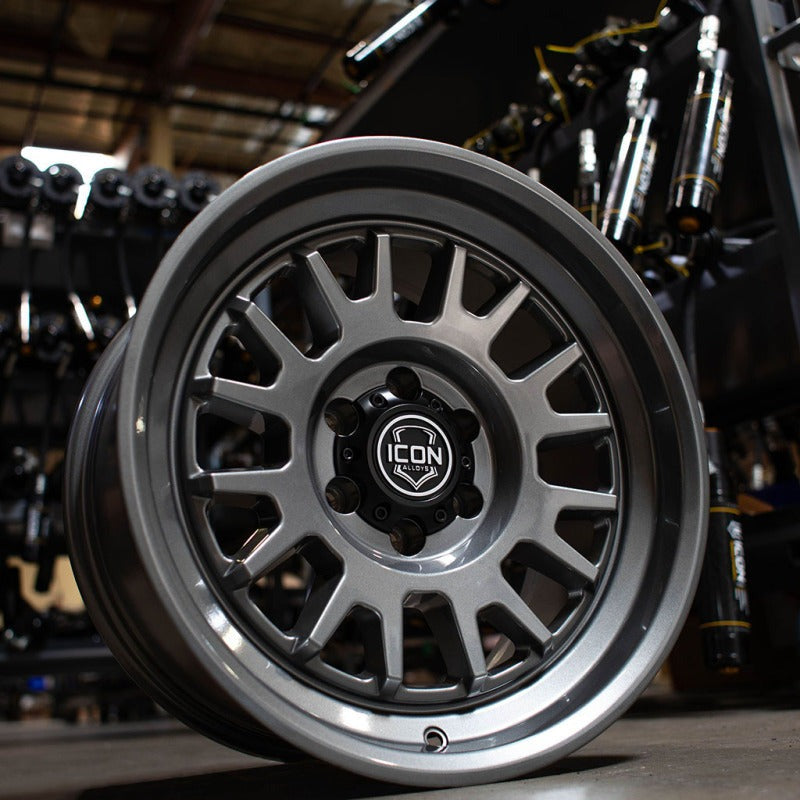 ICON Alloys Anza 17x8.5 5x150 +25mm 5.75" Backspacing Gun Metal Wheel - 8217855557GM