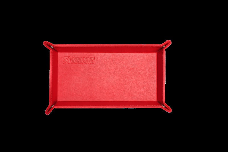 Akrapovic Leather Desk Valet - Red - 801734