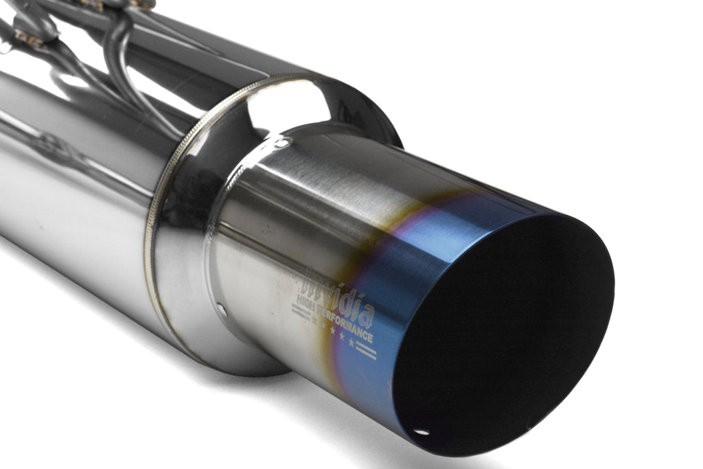 Invidia N1 Dual Exit Cat Back Exhaust - Titanium Tips - 2015-2021 Subaru WRX / STI