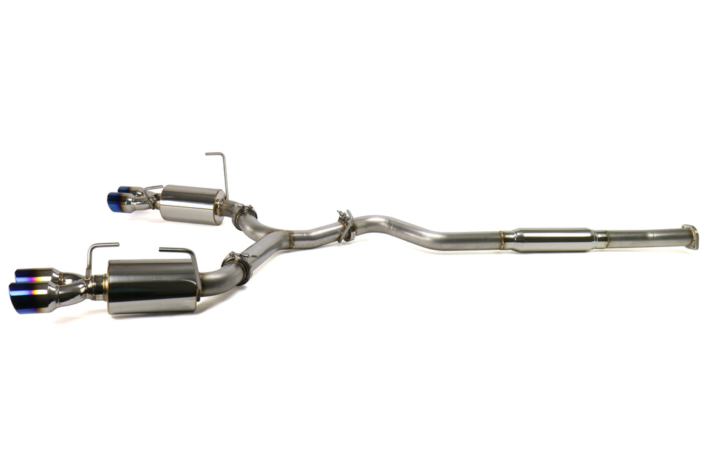 ETS Catback Exhaust System Resonated w/ Blue Tips - 2015-2021 Subaru WRX / STI