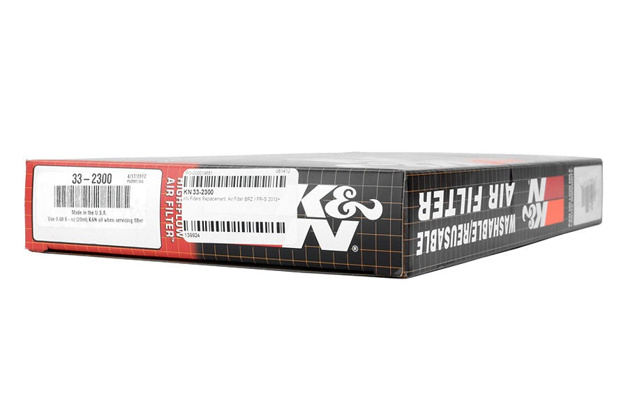 K&N High Flow Air Filter - 2013-2016 Scion FR-S / Subaru BRZ MT / 2017-2020 BRZ AT / 2017-2019 Toyota 86 AT