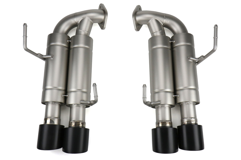 cp-e Austenite Axle Back Exhaust w/ Black Tips - 2015-2021 Subaru WRX / STI