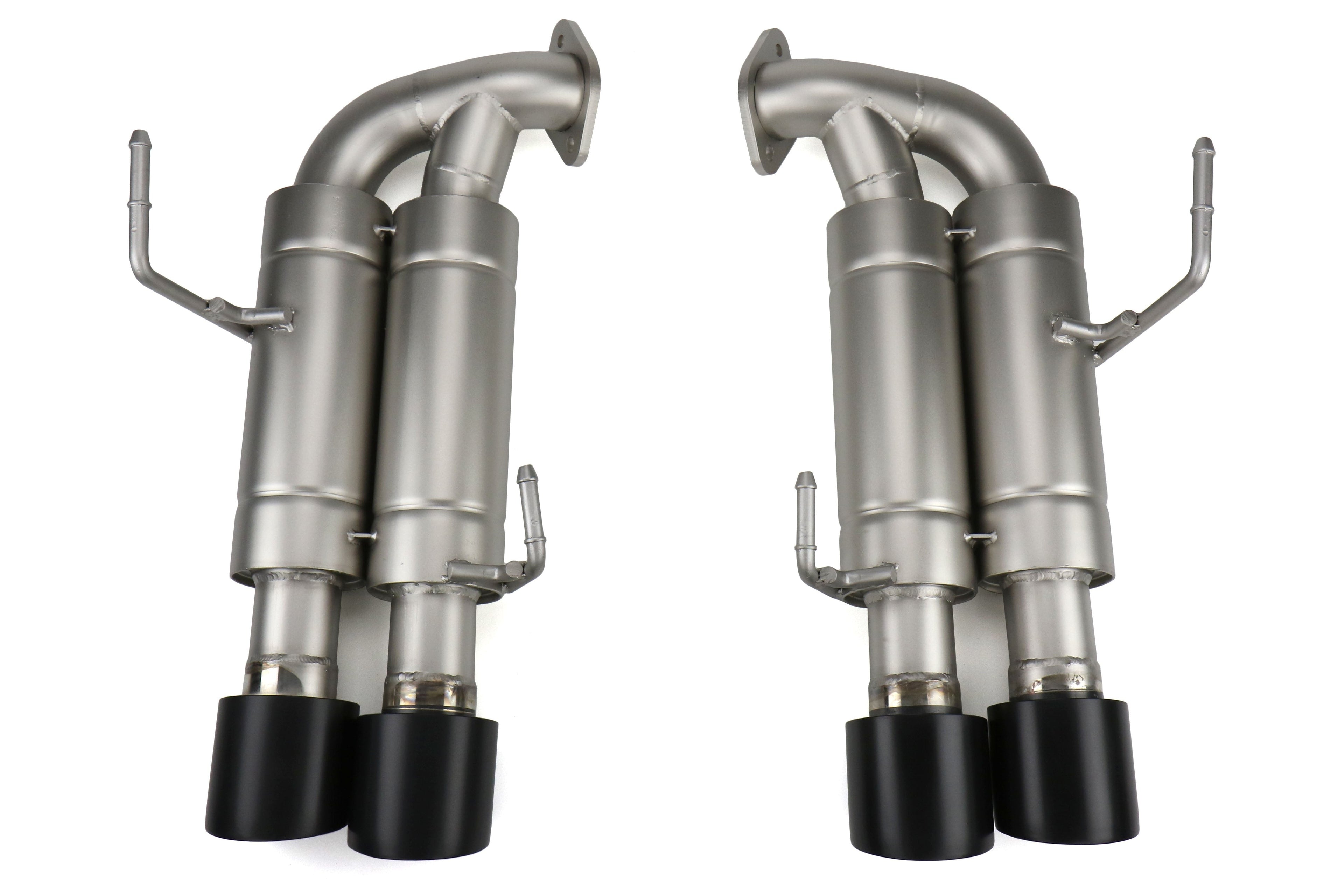cp-e Austenite Axle Back Exhaust w/ Black Tips - 2015-2021 Subaru WRX / STI