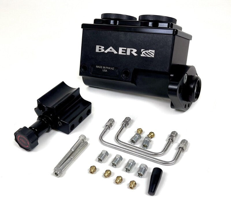 Baer Brakes GM/Ford 1-1/8in Bore Remaster 2-Bolt Master Cylinder Kit - Black
