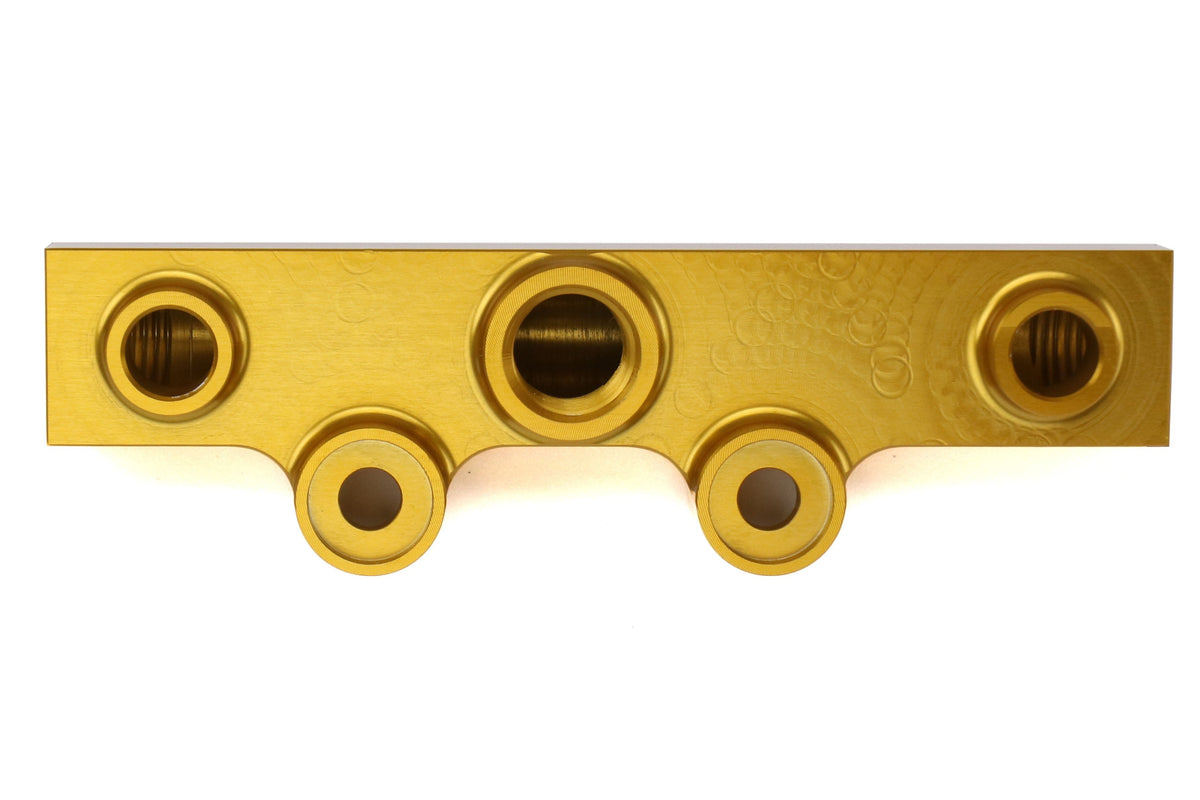 IAG V3 Top Feed Fuel Rails Gold - Subaru Models (inc. 2002-2014 WRX / 2007+ STI)