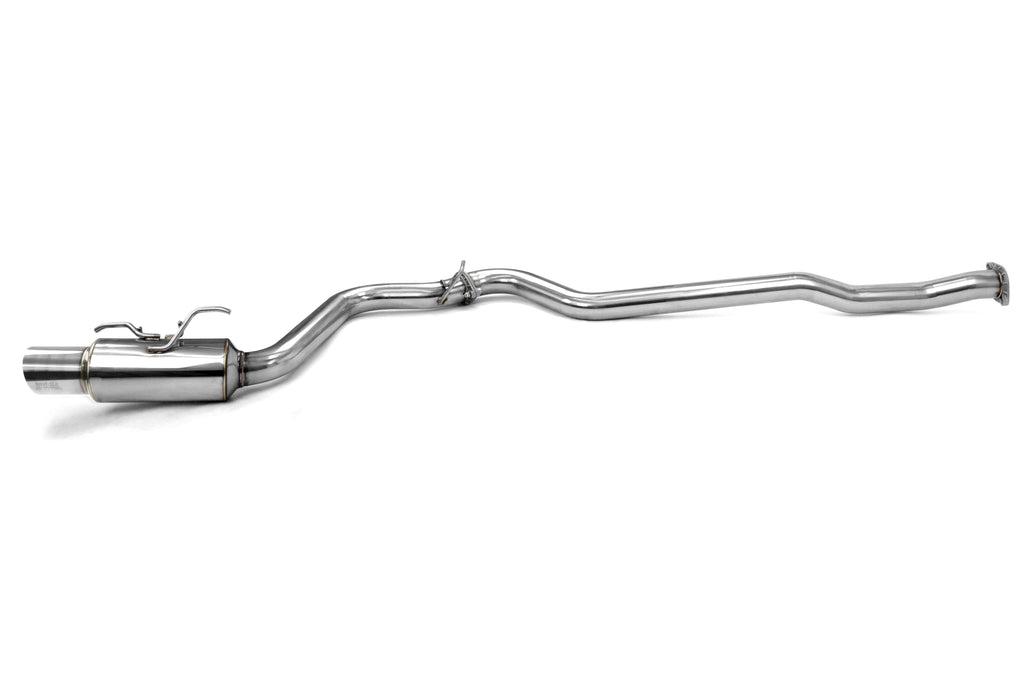 Invidia Racing Series Single Exit Cat Back Exhaust - Stainless Steel Tip - 2008-2014 Subaru WRX / STI Hatchback