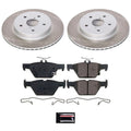 Power Stop Rear Semi-Coated Rotor Kit - 2016-2020 Subaru WRX