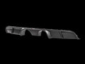 Akrapovic Rear Carbon Fiber Diffuser Matte for 2016-2017 Porsche 911 Carrera S/4/4S/GTS (991.2) - DI-PO/CA/3