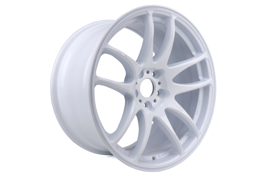 Work Wheels Emotion CR Kiwami White 18x9.5 +38mm 5x114.3 (Sold as Pair) - 2015-2024 Subaru WRX / 2015-2021 STI / 2019-2024 Forester