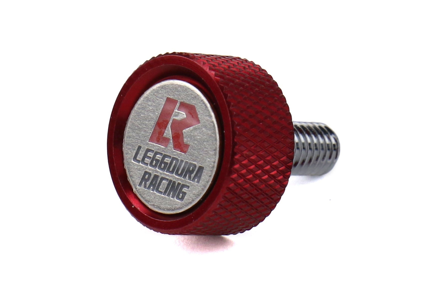 Project Kics Leggdura Racing License Plate Lock Bolt Set Red - Universal