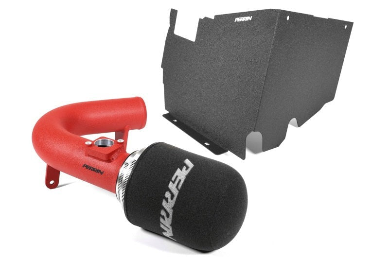 PERRIN Cold Air Intake w/Heatshield - Red - 2022-2026 Subaru WRX