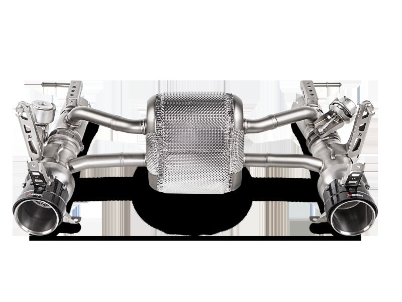 Akrapovic Slip-On Line Titanium with Carbon Tips for 2016-2017 Ferrari 488 GTB/488 Spyder - MTP-FE488H