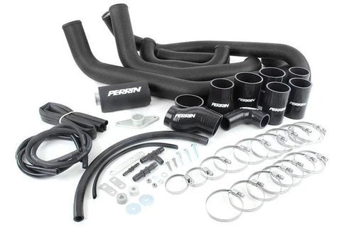 PERRIN Front Mount Intercooler Boost Tubes w/ Hardware - Black - 2002-2007 Subaru WRX/STI (PSP-ITR-400-2BK/BK)