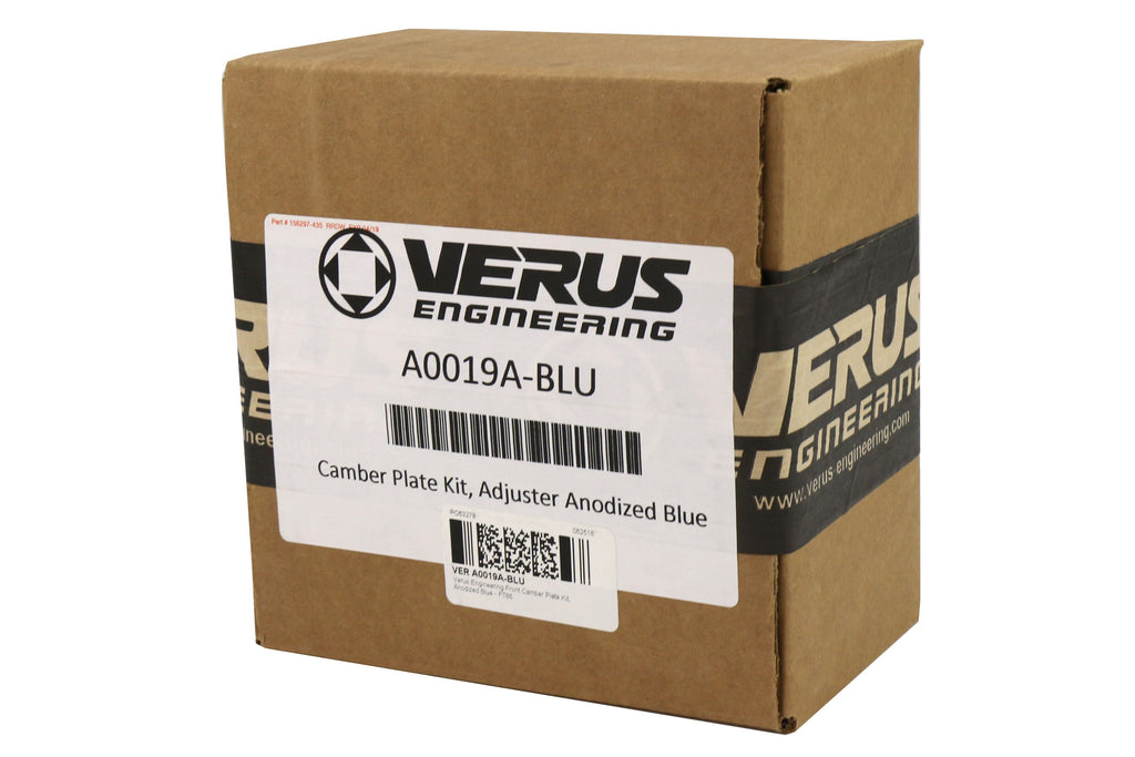 Verus Engineering Front Camber Plate Kit Blue - 2013-2021 Scion FRS / Subaru BRZ / Toyota 86