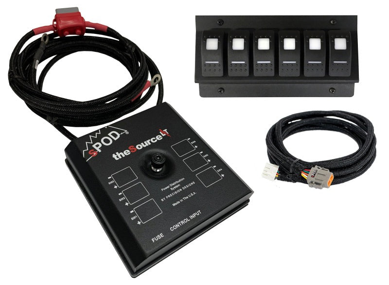 sPOD 12-17 Toyota Tundra SourceLT w/Green LED Switch Panel