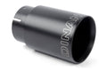 Dinan Double-Walled 4in Clamp-On Exhaust Tip - Black - 4in Outlet / 3.25in Inlet