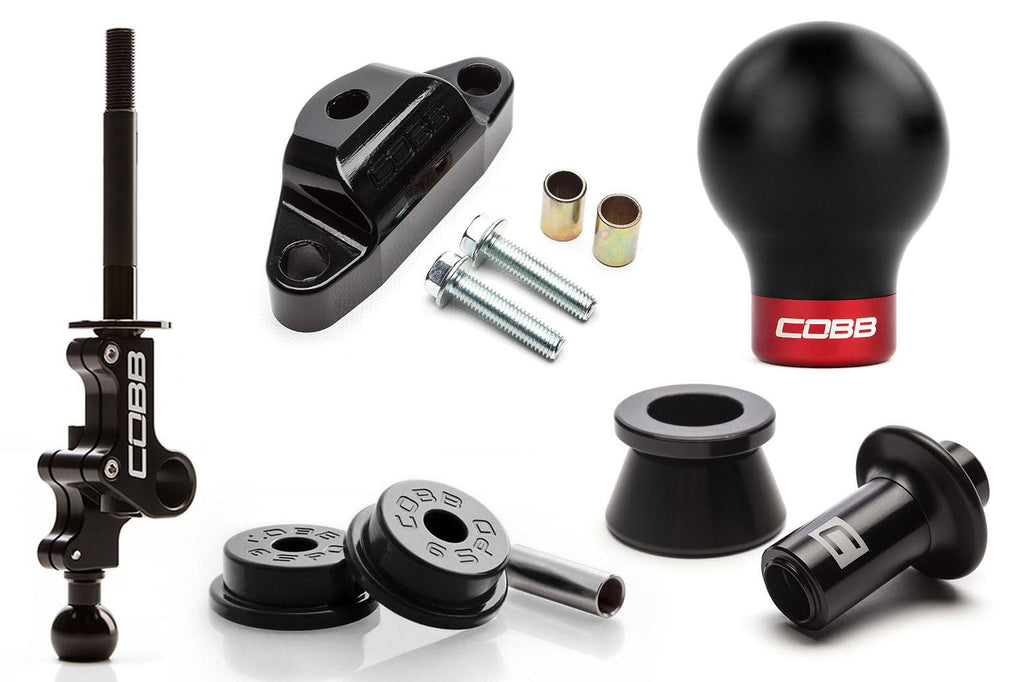 Cobb Stg 2+ Drivetrain Pkg - Black Knob / Red Lockout - 2004-2021 Subaru STI 6MT