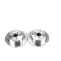 Power Stop Evolution Drilled & Slotted Rotors - Rear - 2005-2009 Subaru Legacy
