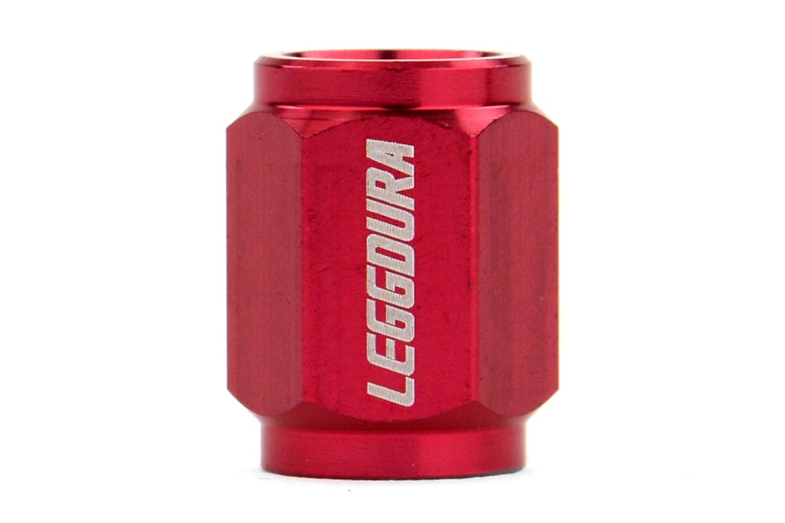 Project Kics Leggdura Racing Red Valve Cap - Universal