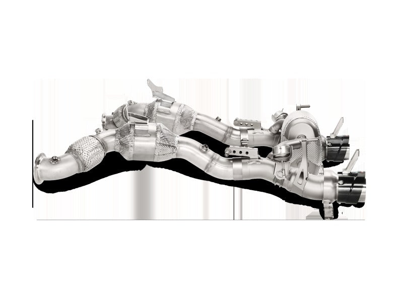 Akrapovic Slip-On Line Titanium with Carbon Tips for 2016-2017 Ferrari 488 GTB/488 Spyder - MTP-FE488H