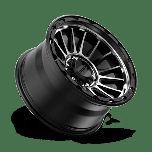 KM542 17X9 6X5.5 S-BLK MACH -12MM