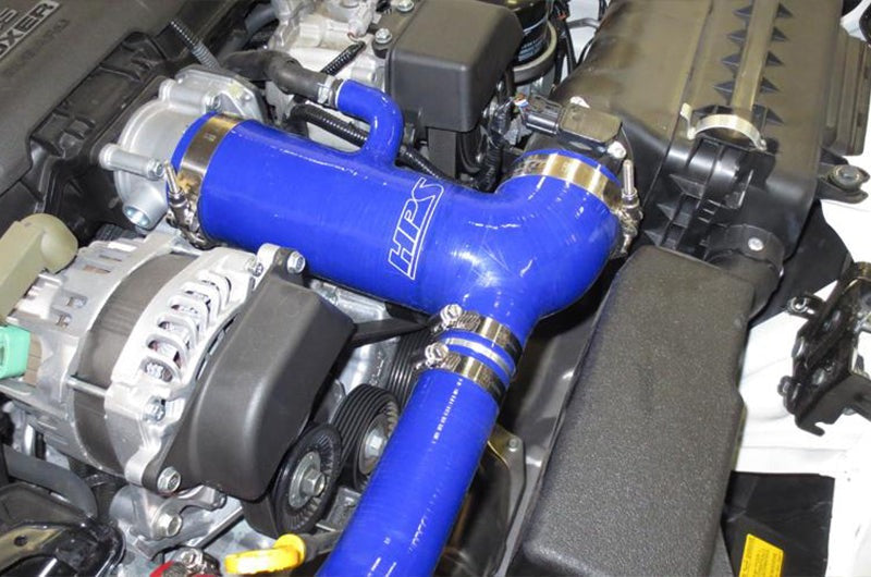 HPS Performance Blue Reinforced Silicone Post MAF Air Intake Hose + Sound Tube 2pc Kit - 2013-2016 Scion FR-S / 2013-2020 Subaru BRZ / 2017-2020 Toyota 86