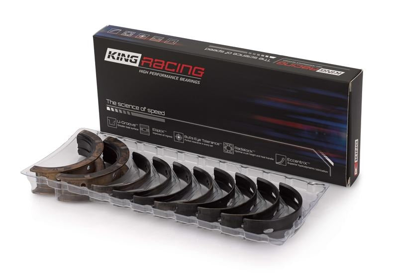 King Engine Bearings (For Thrust in #5 Position) Tri-Metal Perf Main Bearing Set - Size +0.5mm - Subaru EJ Models (inc. 2002-2014 WRX / 2004-2021 STI)