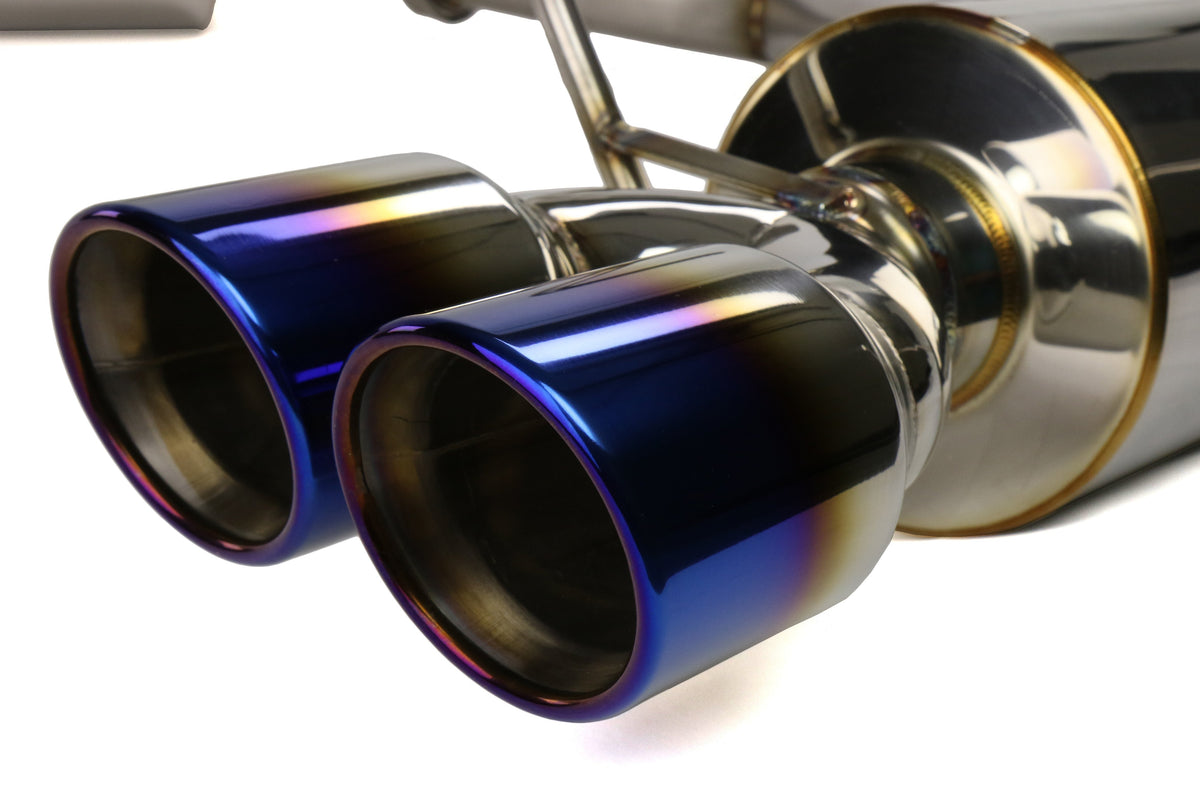 ETS Catback Exhaust System Resonated w/ Blue Tips - 2015-2021 Subaru WRX / STI