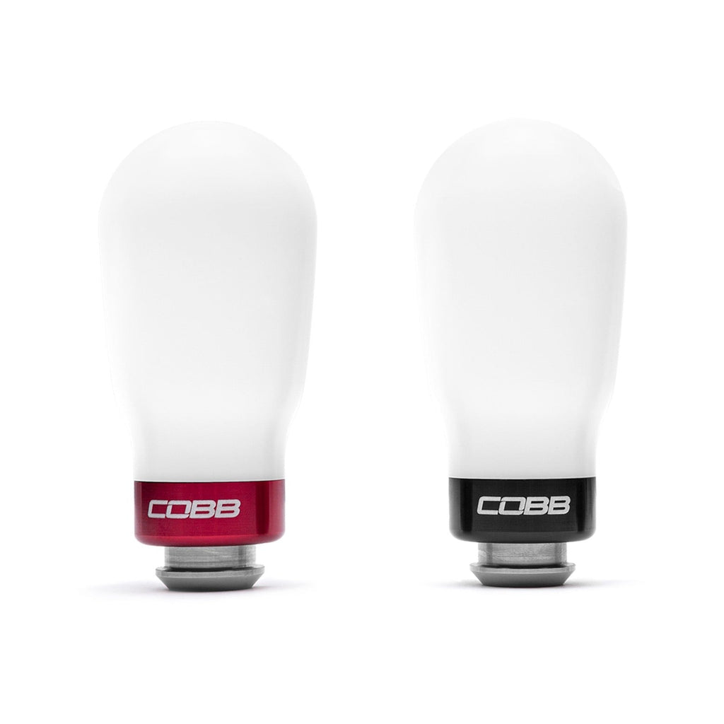 COBB Tuning 5-Speed TALL Weighted Knobs white
