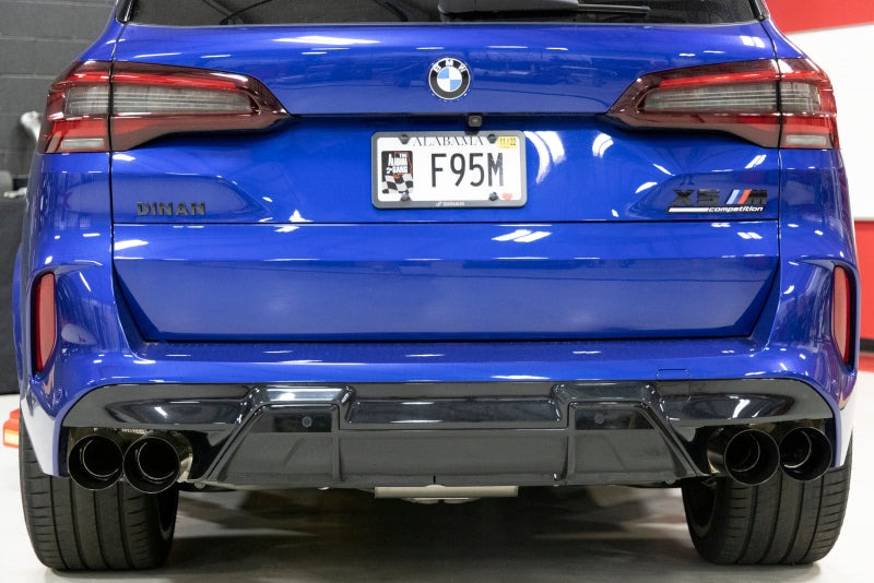 Dinan 20-26 BMW X5 M/X6 M (F95/F96) Valved Axleback Exhaust System - Black Tips