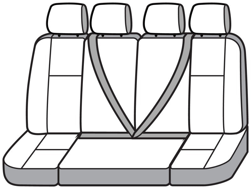 Covercraft 15-26 Ford Transit Polycotton SeatSaver Custom Third Row Seat Covers-Taupe