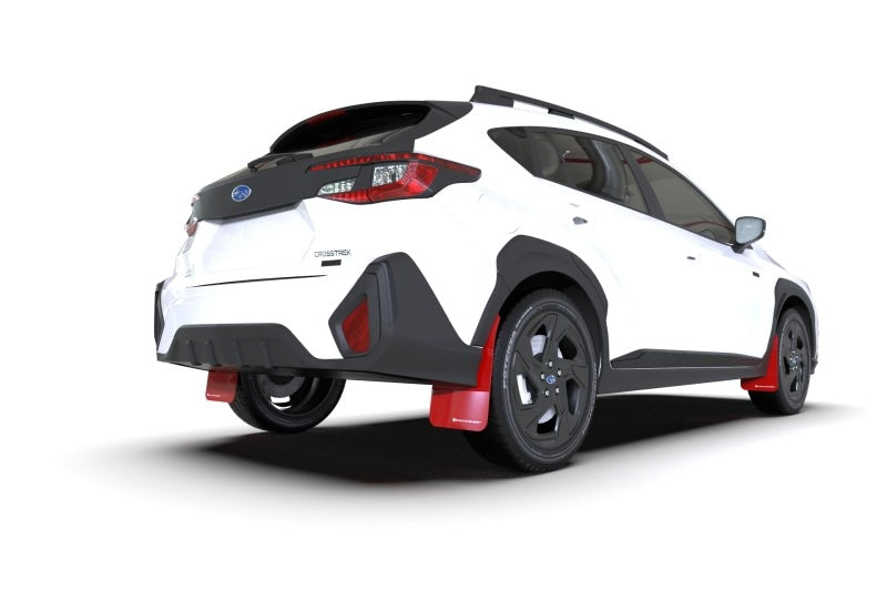 Rally Armor Red UR Mud Flap - White Logo - 2024-2026 Subaru Crosstrek