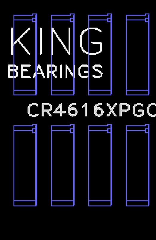King Engine Bearings pMaxKote Performance Rod Bearing Set - Size +0.026mm - Subaru FA20