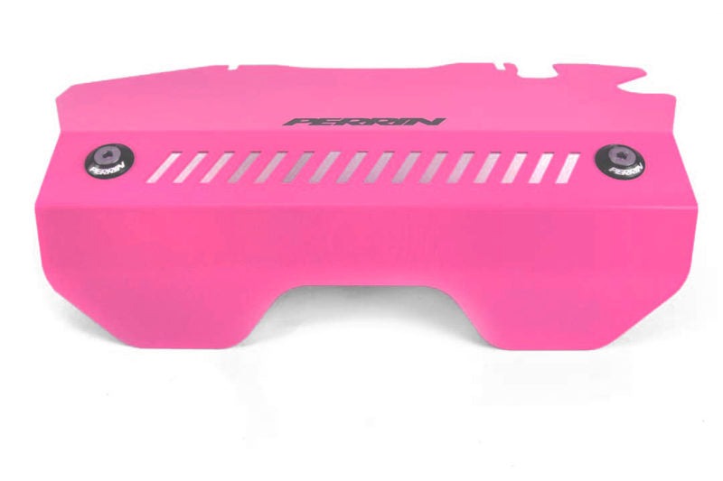 PERRIN Pulley Cover for Subaru FA Turbo Engines Hyper Pink - 2015-2021 Subaru WRX