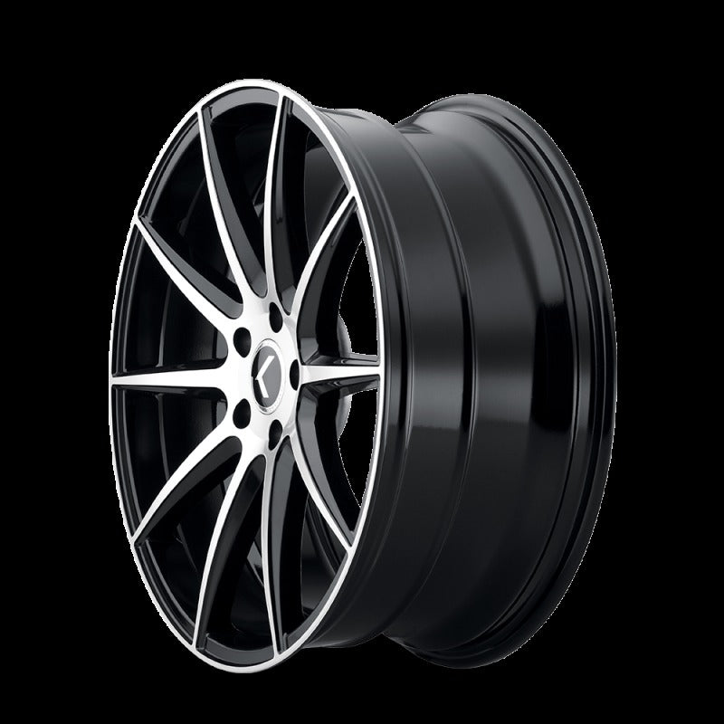 Kraze KR194 Cosmos 18x8 5x120 +40 Offset Gloss Black Machined Wheel